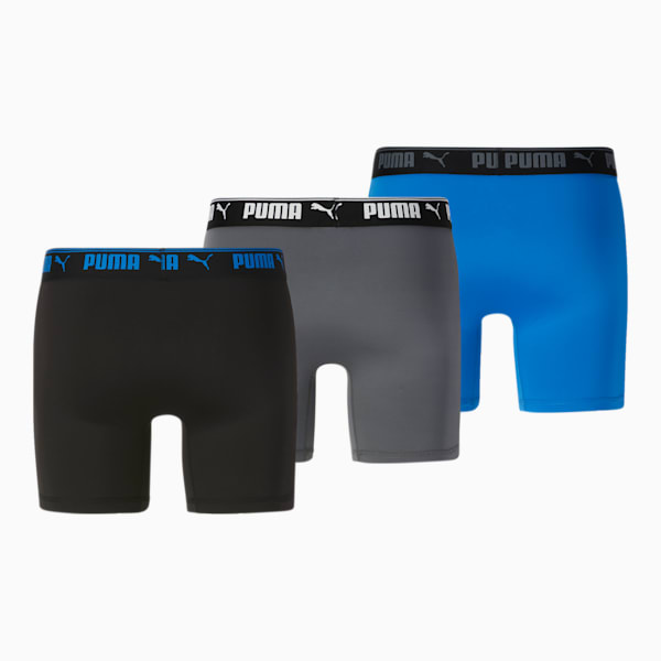 Men's Training Boxer Briefs [3 Pack], BLUE / GREY, extralarge